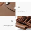 PU Leather Canvas Storage Bag Waxed Canvas Tool Waist Pack Portable Garden Picking Pouch  Hiking