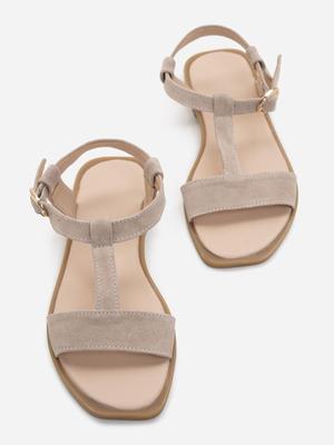 Босоножки из замши с Т-образной вставкой ISSA Plus