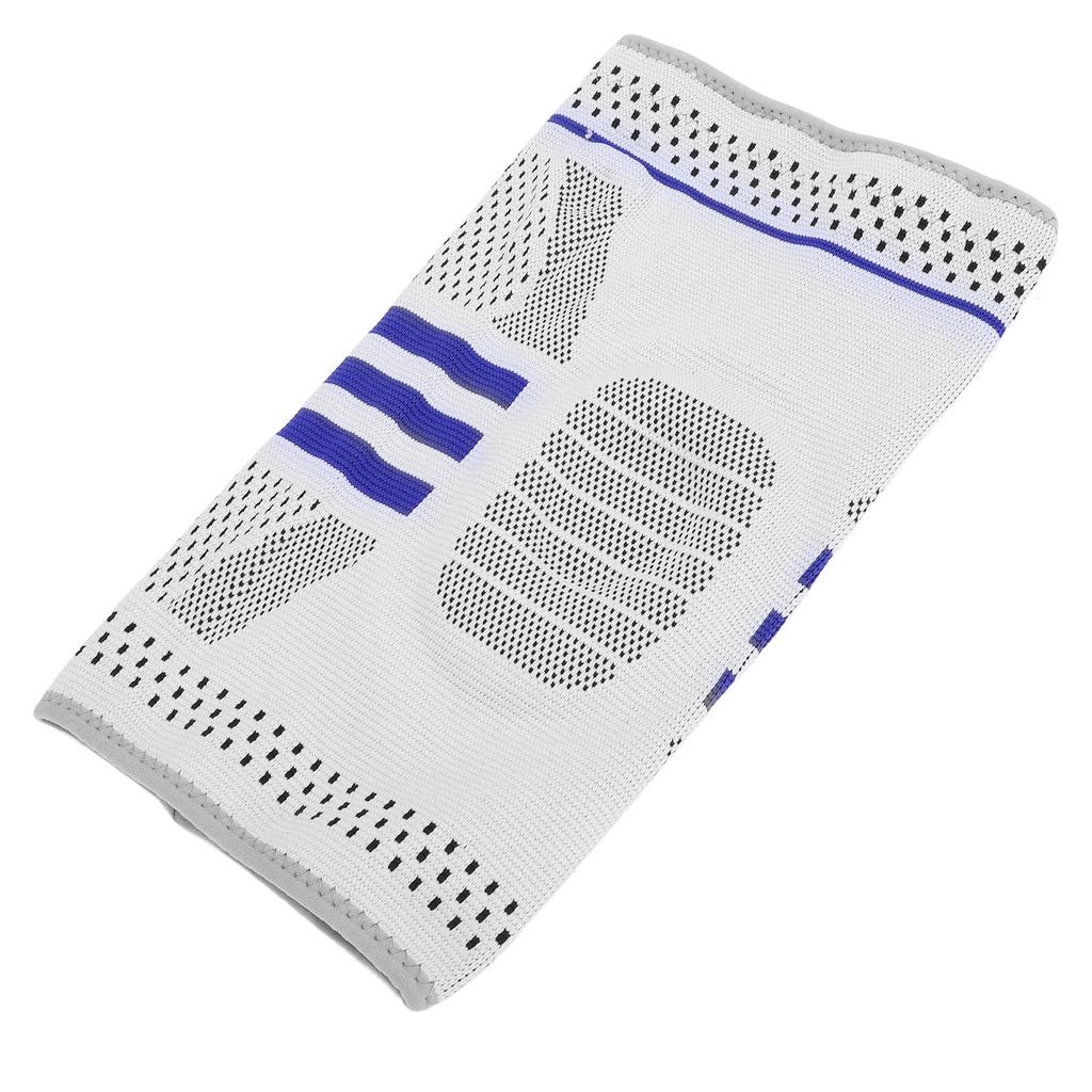 Compression Knee Sleeve Brace Shock Absorption Non Slip Breathable Knee Protector Guard with Silicone Padding for Sports