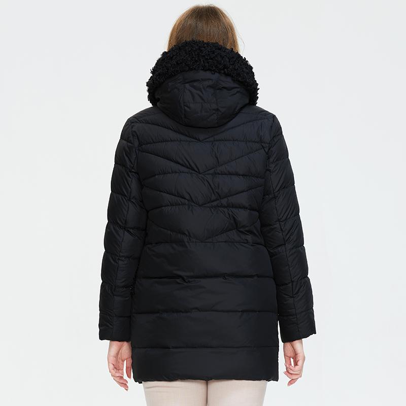 Astrid Зимнее женское пальто средней длины с меховым воротником, пуховик, парка с капюшоном, модная верхняя одежда