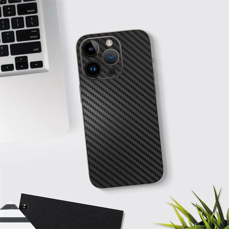 Снимайте защитную пленку из углеродного волокна для iPhone 16 15 14 13 Pro Max Plus, защитную пленку для заднего экрана 3M, меняющую цветную наклейку