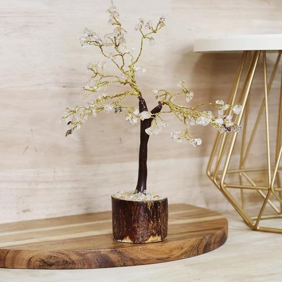 Хрустальное цитриновое дерево, 100 бусин M-Seal, фэн-шуй, камень, бонсай, денежное дерево для домашнего декора, новогодний подарок, рождественские экспонаты, статуэтка