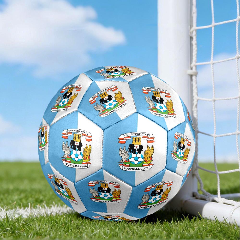 Coven-try Football Club Crest Printed Size 5 Soccer Balls, High-Quality, Anti-Slip, Protective Football, A Unique Gift , Birthdays, Christmas Gifts