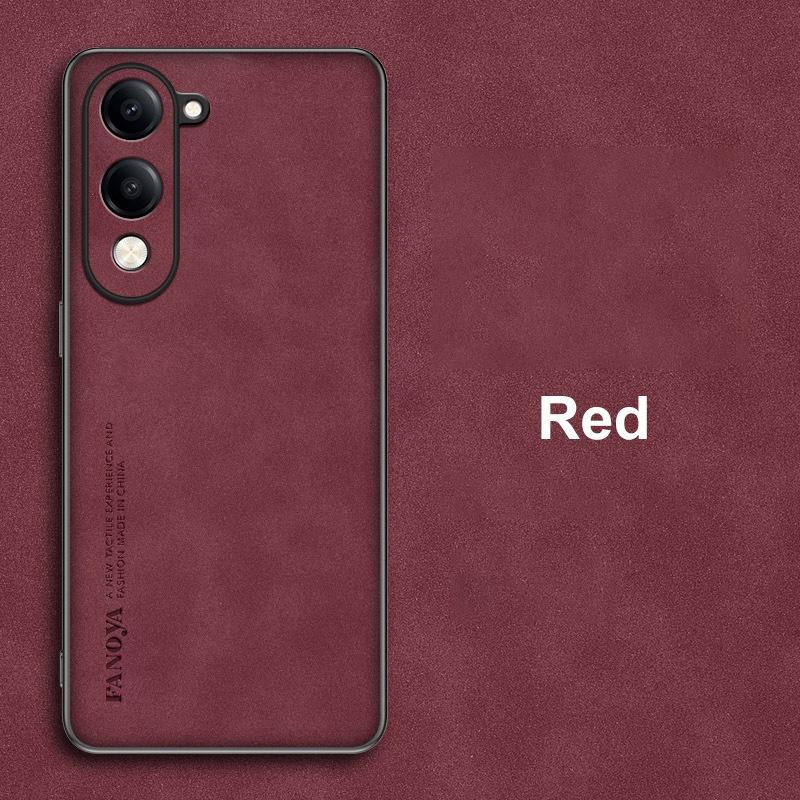 Для Vivo Y04 4G Чехол Роскошный Чехол для телефона из ПУ кожи Для Vivo Y29S 5G Задняя крышка Матовый Силиконовый Ударопрочный Полная защита Коке