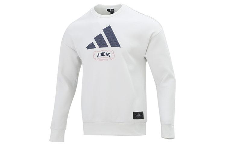 Adidas Sweatshirts Men's White Crew Neck Moderate Regular HE7465