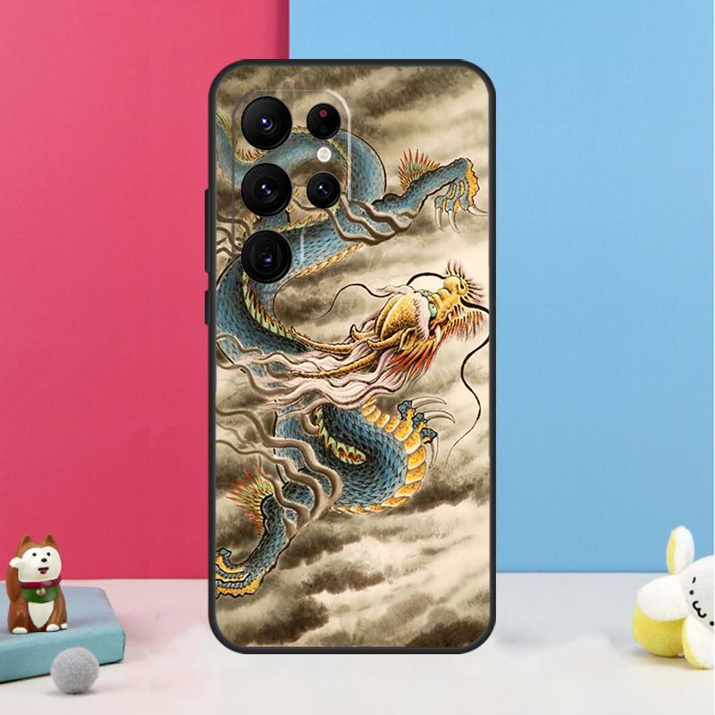 Chinese Dragon Case For Samsung Galaxy S23 S24 Ultra S20 S21 FE Note 10 20 Ultra S8 S9 S10 S22 Plus Cover