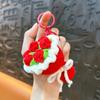 Портативный брелок Ручная вязание крючком шерстяной лепесток розы Мини-букет Декорация Брелок Подвеска Сумки Рюкзаки Аксессуар