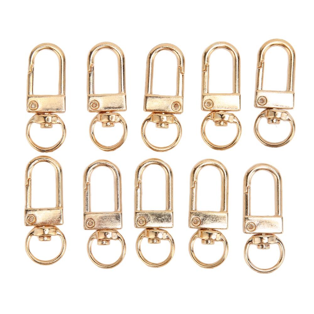 40pcs Gold Swiveling Clasps Silver Lobster Claw Clasps Purse Making Lobster Clasps Packpack,