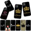 Чехол для OPPO A54 A40 A60 A80 A18 A16 A17 A38 A78 A79 A57 A55 A3 Pro A96 A15 A12 Чехол для телефона Сердце Корона Король Королева Принцесса