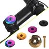 31.8MM Bicycle Headset Top Cap with Bolt CNC Aluminum Alloy MTB Mountain Road Bike Front Fork Stem Top Cover Bike Accessories