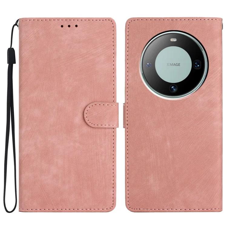 For Huawei Mate 60 Pro Case Skin-touch Leather Cover Solid Color Phone Shell