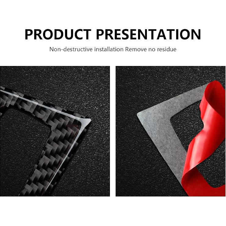 Car Key Engine Start Stop Push Start Button Frame Trim Cover Carbon Fiber Sticker Decal fits for BMW E90 E92 E93 2006 2007 2008 2009 2010 2011 2012