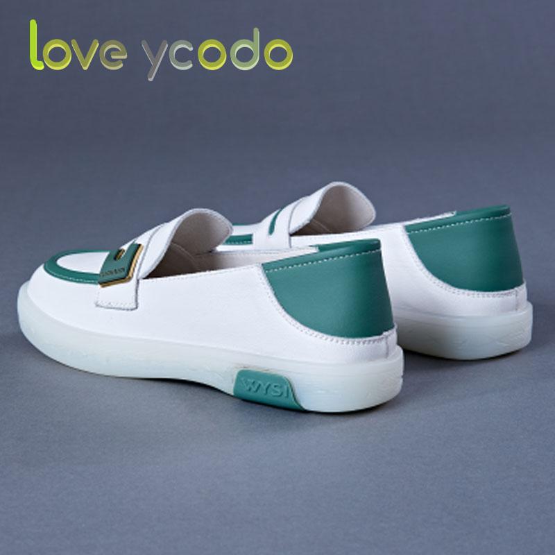 Женские весенние, летние и осенние сезонные туфли из натуральной кожи с низкой подошвой и мягкой подошвой, удобные кожаные туфли большого размера на плоской подошве в стиле ретро для девочек, студенческие туфли