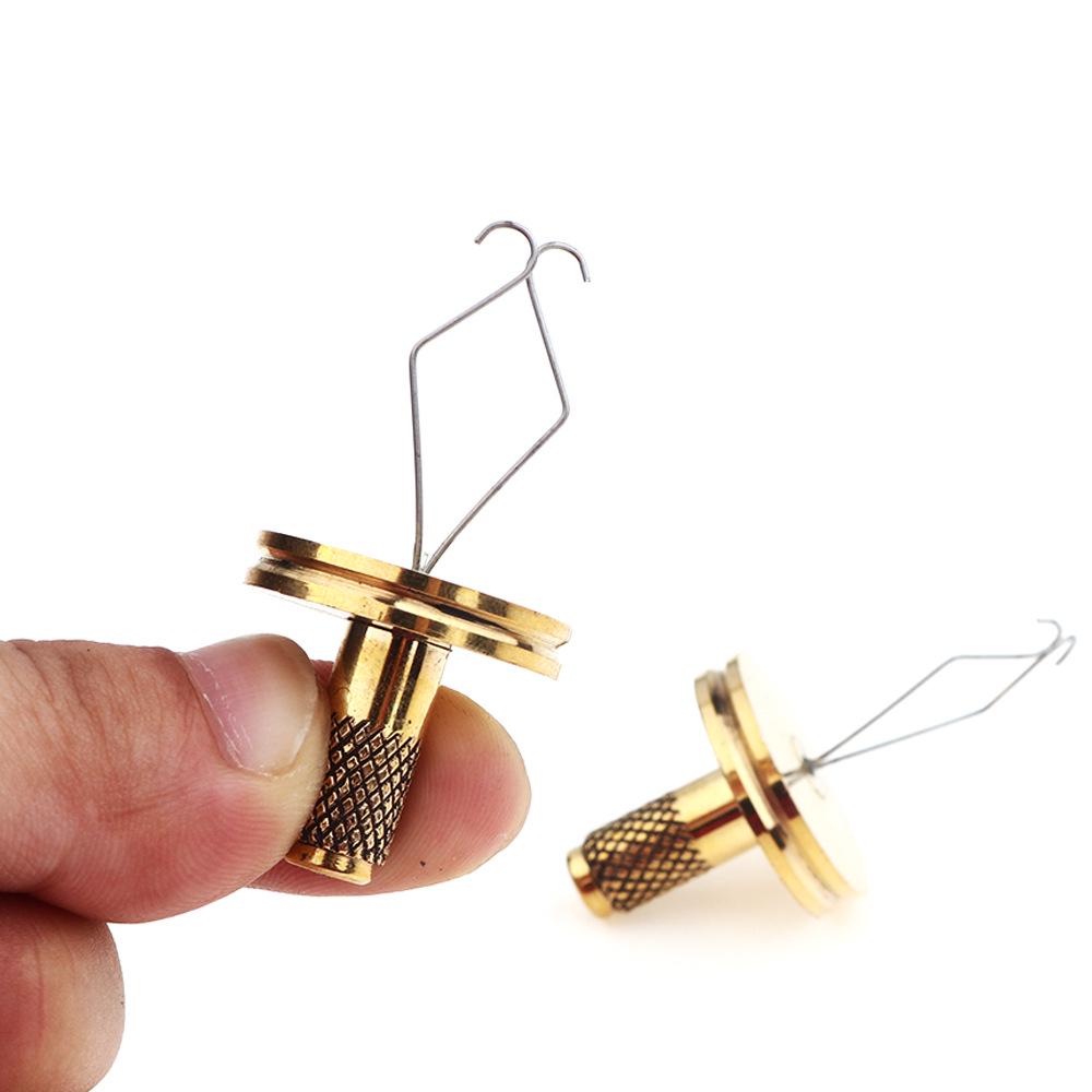 Портативный латунный инструмент для вязания крючков и нимф для нахлыста