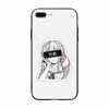 Черный чехол для Xiaomi Redmi 13C Note 9 iPhone XR 7 8 14 15 11 12 13 X XS Pro Max Samsung A25 S23 S24 FE Ultra Plus наклейки Аниме Девушка
