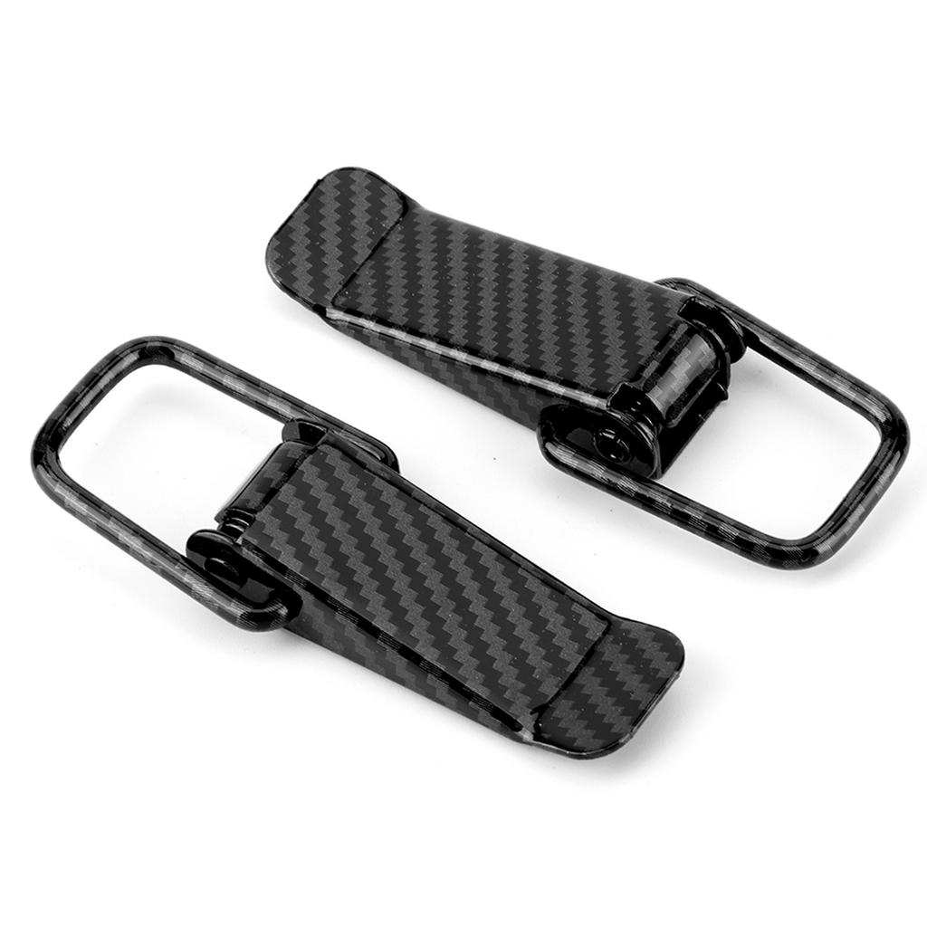 Universal Car Truck Hook Lock Clip Quick Release Black Carbon Fiber Texture