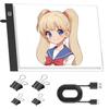 Tracing Table A4 Light Table Light Box LED High Brightness 3 Level Dimming Ultra Thin High Transmittance USB Powered USB Cable Included Suitable for