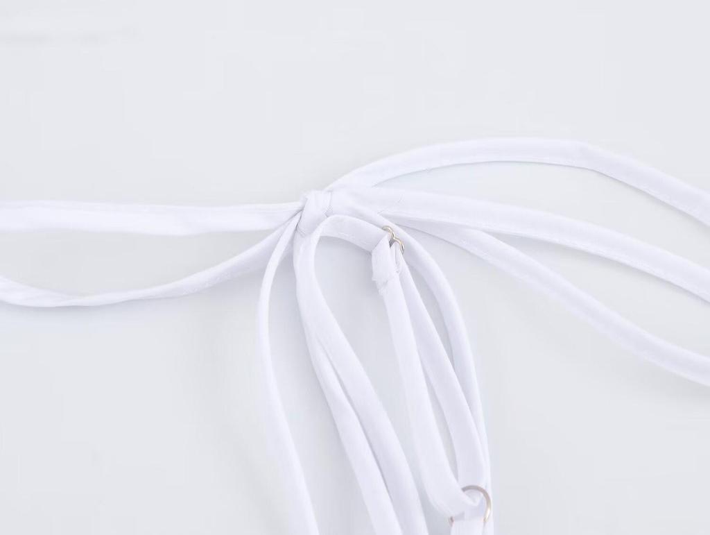 Летнее хлопковое платье на тонких бретелях с вышивкой, 2025: Модное женское платье однотонной расцветки