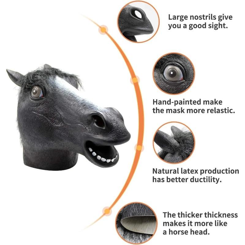 Маска лошади для вечеринки, маскарадные маски с изображением головы лошади для взрослых и мужчин