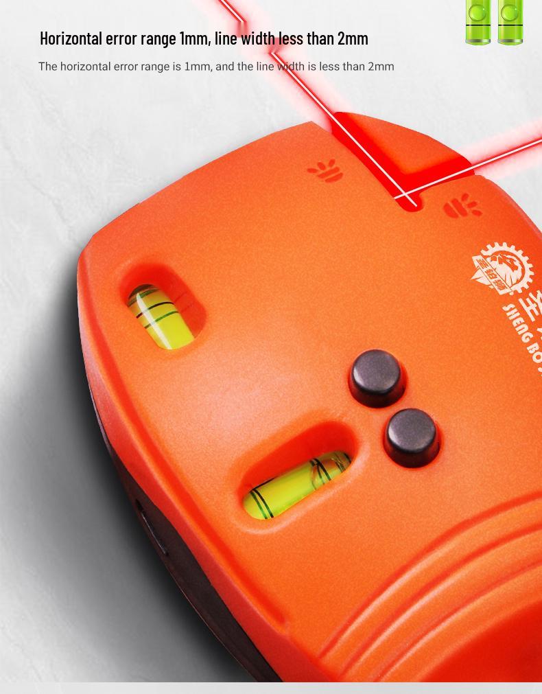 High-Precision 90° Infrared Laser Spirit Level with Fine Line Marker