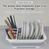 Foldable Dish Rack Kitchen Storage Holder Drainer Bowl Tableware Plate Portable Drying Rack Home Shelf Dinnerware Organizer