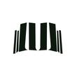 Glossy Black Carbon Fiber Window Door Deal B C Pillar Post Cover Sticker For Chevrolet Trax 2015- 2016 2017 2018