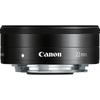 Canon Single Focus Wide Angle Lens F2 STM Compatible with Mirrorless Single Lens Canon EF Mount Black EF-M22mm Black,