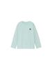 The North Face Small Box Logo Opal Size Long Sleeve Cut and Sewn Tee, Frost, 150, T-Shirt