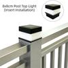 Waterproof Solar Fence Lights Bright LED Square Lantern Solar Post Cap Lights Automatic Outdoor Post Light Landscape