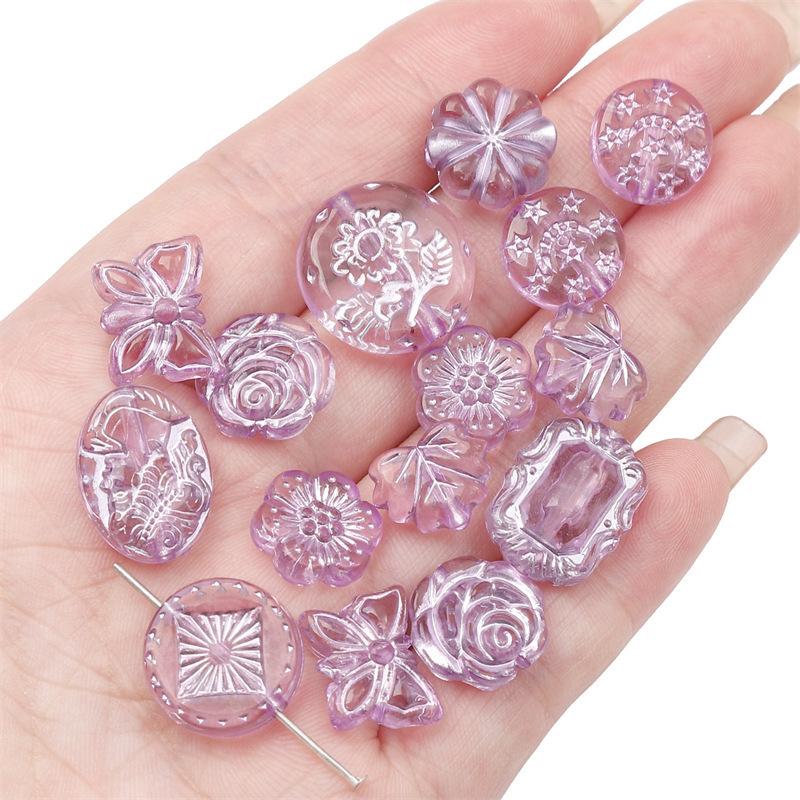 Акриловые прозрачные винтажные матовые золотые бусины ручной работы браслет ожерелье бусины бусины ювелирные изделия аксессуары подвески аксессуары