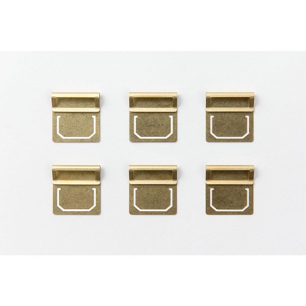 Зажим для указателя Midori Brass от Traveler's Company 43210006 - Прочные зажимы для организации путешествий