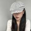 Breathable Cabbie Flat Cap Lace Newsboy Hat Fashion Peaked Cap  for Women