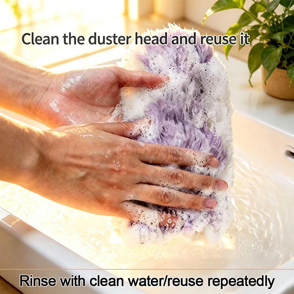 Extendable Handle Retractable Cleaning Duster Lightweight Cleaning Tool High Reach Cleaning