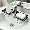 Universal Faucet Storage Shelf Mesh Kitchen Storage Rack Bathroom Storage Rack  Washstand