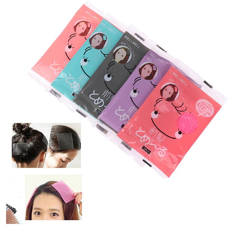 2 шт. бесшовные челки волшебные волосы фиксированные постинги модные аксессуары для волос маленькая наклейка заколка для волос головной убор