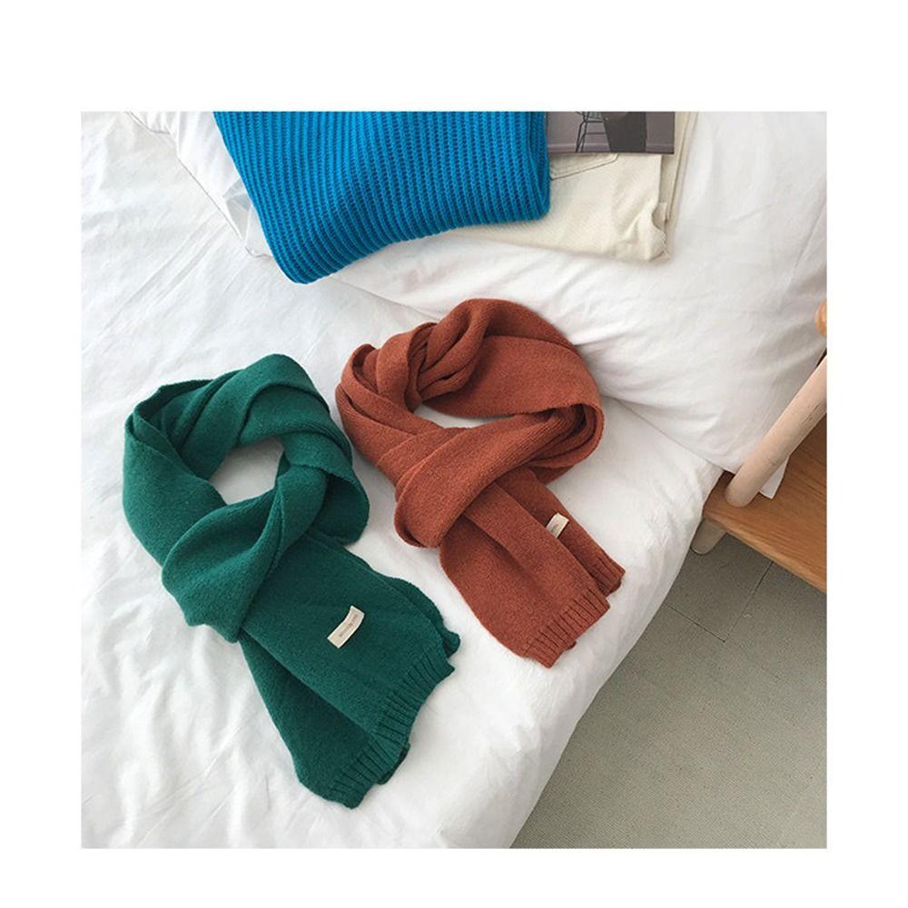 Bib Men Women Scarf Thermal Neck Warmer Knitting Wool Scarf Winter Scarves Snood Cowl Tube