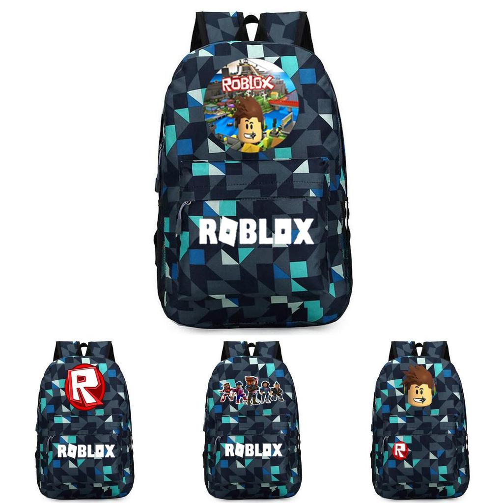 Стильный рюкзак Roblox для детей с ярким мультяшным рисунком и большим объемом