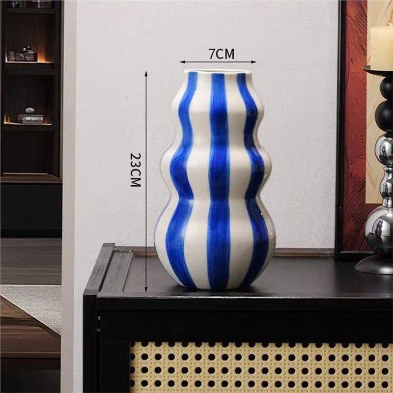 AS60-Circle Desktop Flower Arrangement Painting Vase Ornaments Living Room Bedroom Entrance Art Decoration