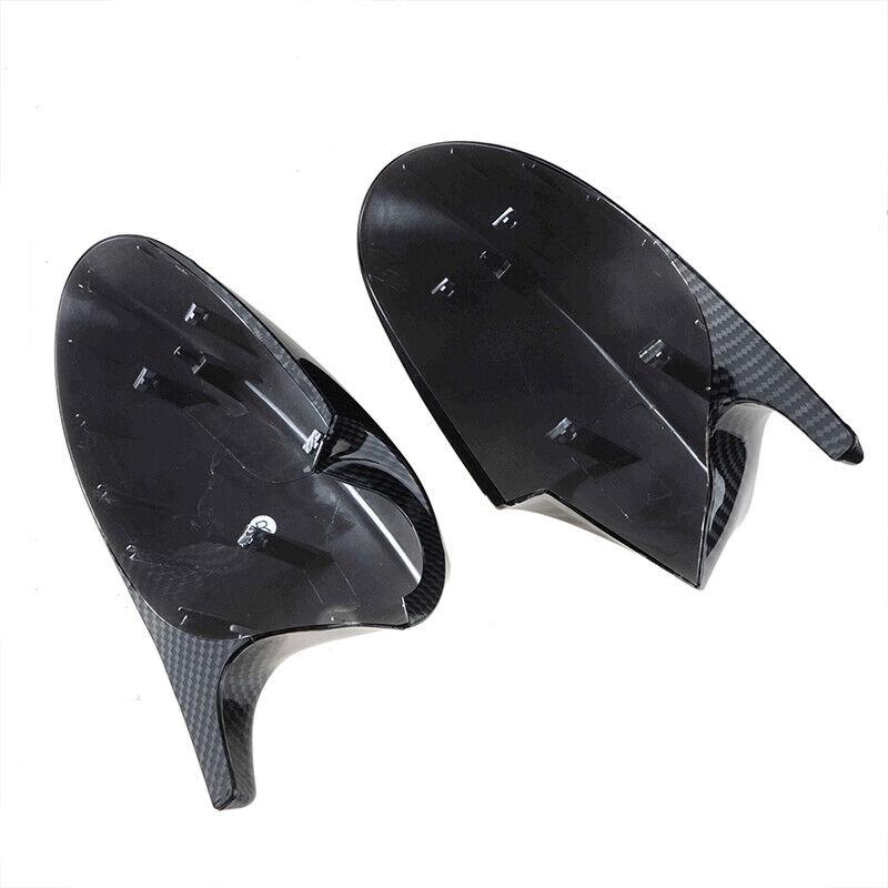 For BMW 1 Series E87 04-06 E81 05-09 E82 E88 07-09 3 Series E90 E91 05-07 E92 E93 Rearview Side Mirror Covers Cap Carbon Fiber