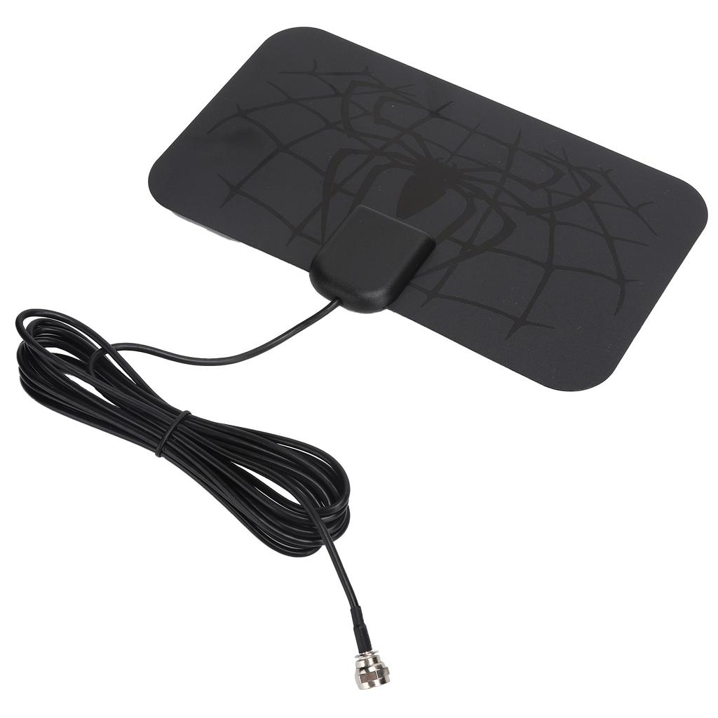 Внутренняя цифровая HD телевизионная антенна для приема сигнала, черная VHF170?240МГцUHF470?860МГц