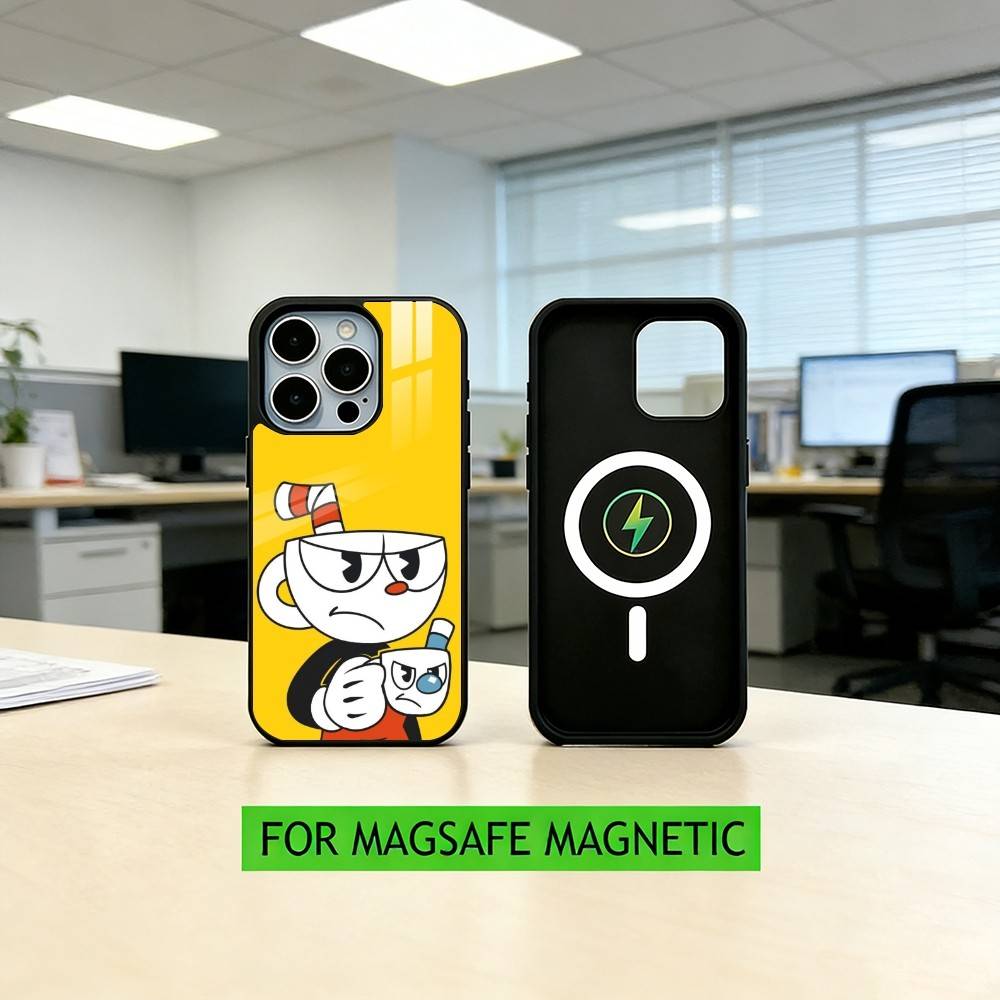 C-Cuphead P-Popular Phone Case For iPhone17,16,15,14,13,12,11 Plus,Pro Magnetic For Magsafe Wireless Charging