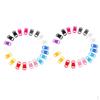 40x Mixed Curved Side Release Plastic Buckle For