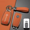 Leather Car Key Case Cover Shell Bag For Mercedes Benz AMG A C E S Class W204 W205 W212 W213 W176 GLC CLE CLA GLC GLS W177 W222 w1