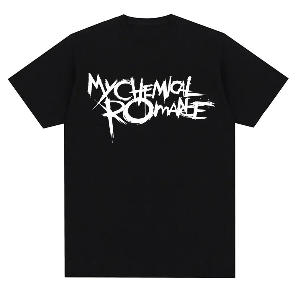 Футболки с принтом группы My Chemical Romance Mcr, оверсайз, высокого качества, удобные, панк, эмо, рок, летние модные топы