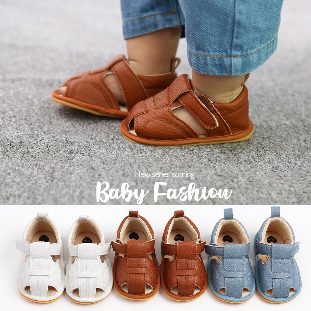 MYGGPP Spring and Summer Baby Sandals Baby Shoes Soft Soled Non-slip Toddler Shoes 0-1 Years Old Newborn