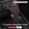 SHEJ3 Car Manual Gear Shift Knob Leather Cover Scratch-Resistant Sleeve For BMW E36 E39 E87 E60 E46 E53 E90 F10 F20 F25 F30 X3 X5