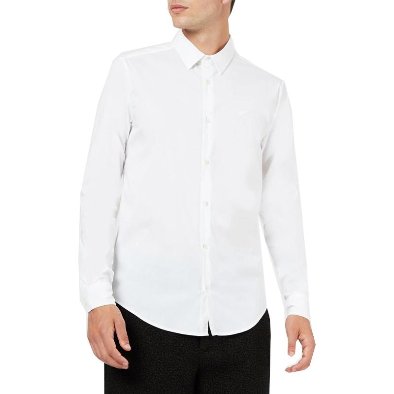 Emporio Armani Рубашка на пуговицах с вышитым логотипом 8N1C09-1NI9Z-0100