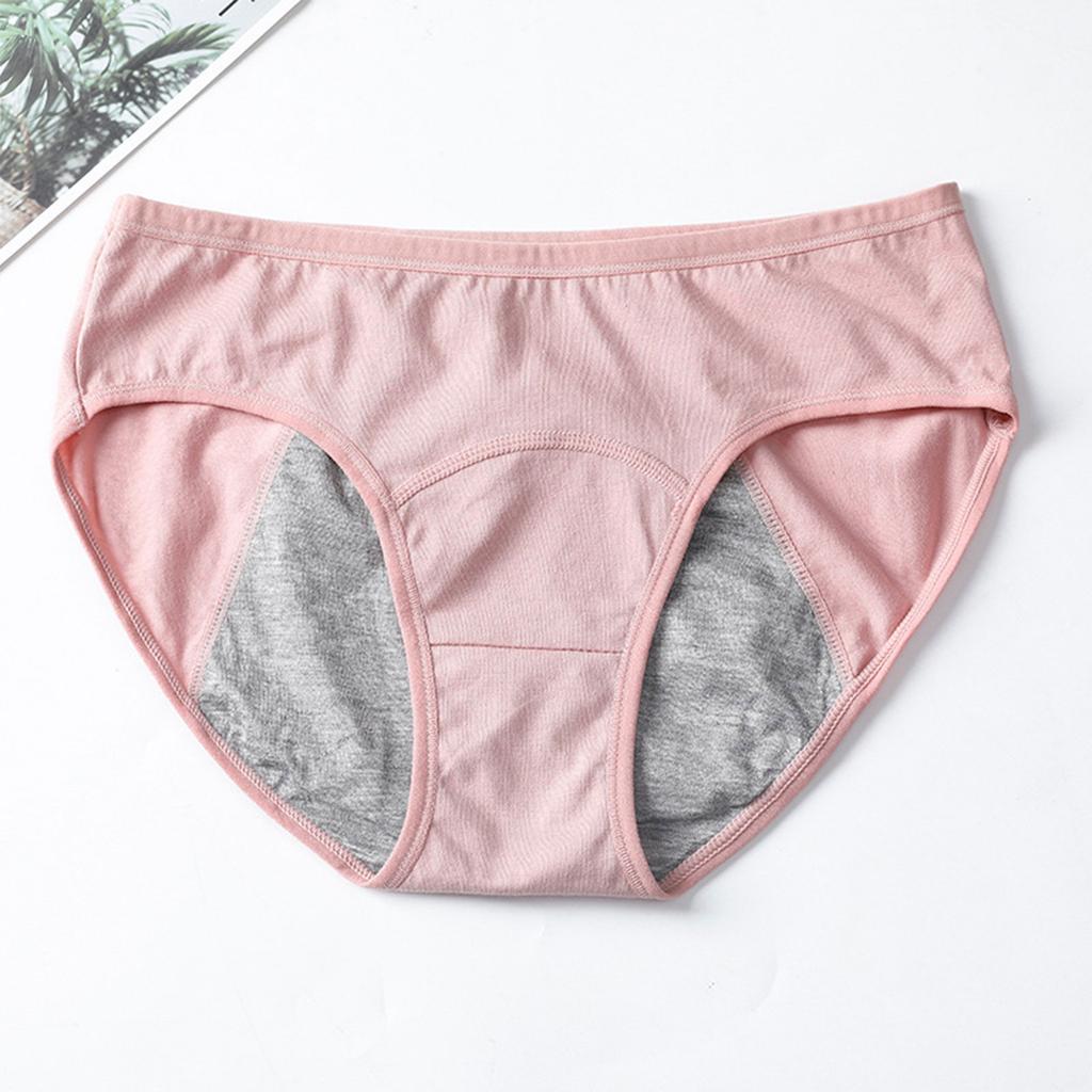 Women'S Menstrual Panties Mid-Waist Cotton Postpartum Women'S Panties Fully Covered Panties