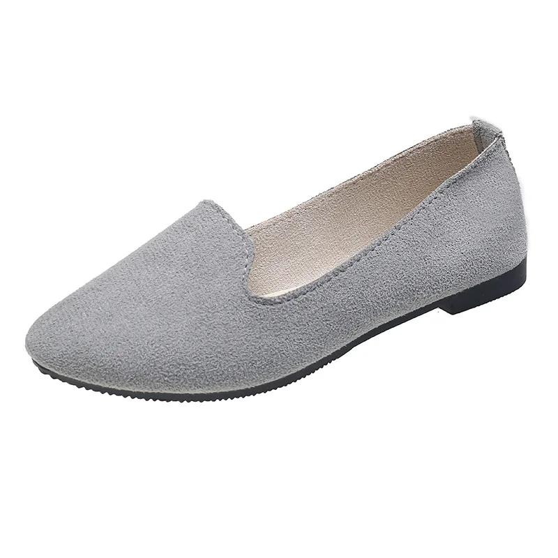 Модные женские туфли из вулканизированной кожи, однотонные женские мокасины с неглубоким носком, женские туфли на плоской подошве, легкие теплые мокасины, весна, Zapatos Mujer