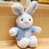Cute Bunny Plush Toy Soft Stuffed Rabbit Doll Soothing Companion Birthday Gift for Girlfriend